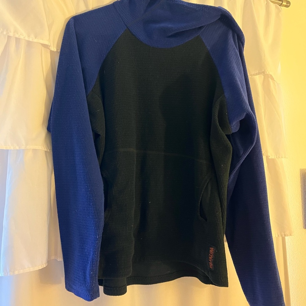 Black and Blue Hooded Sweater
